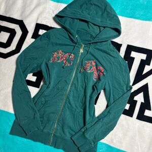 Y2K BCBG Bling Zip Up Hooded Jacket